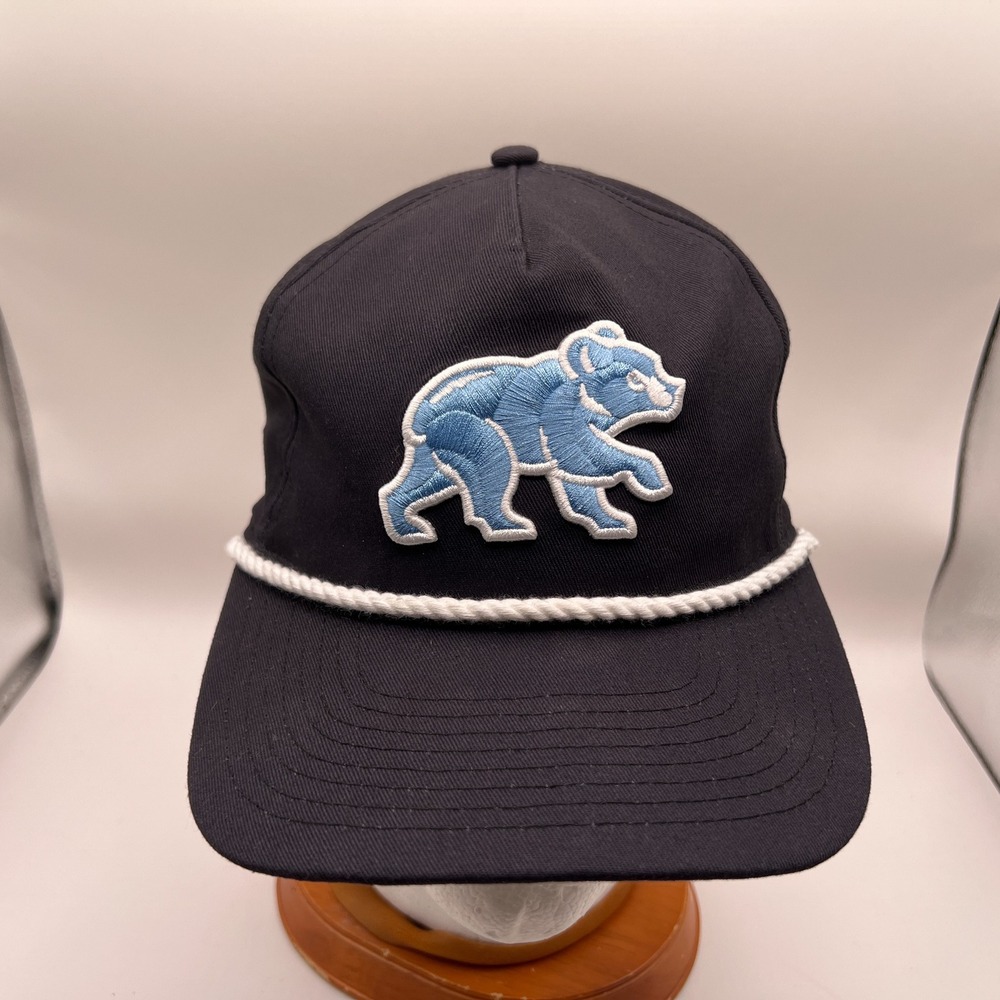New Era Chicago Cubs Navy Blue Walking Bear Rope Snapback Hat MLB Mens